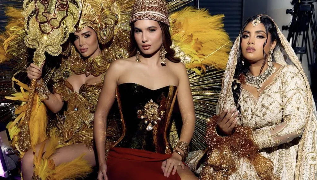 إطلالة سارة لينا بو جودة في مسابقة ملكة جمال الكون 2025 رسالة وطن وصمود بتوقيع كريكور جابوطيان (صور وفيديو)