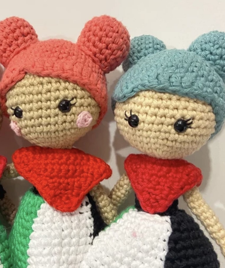 دمى الكروشيه الفلسطينيّة (Pinterest)