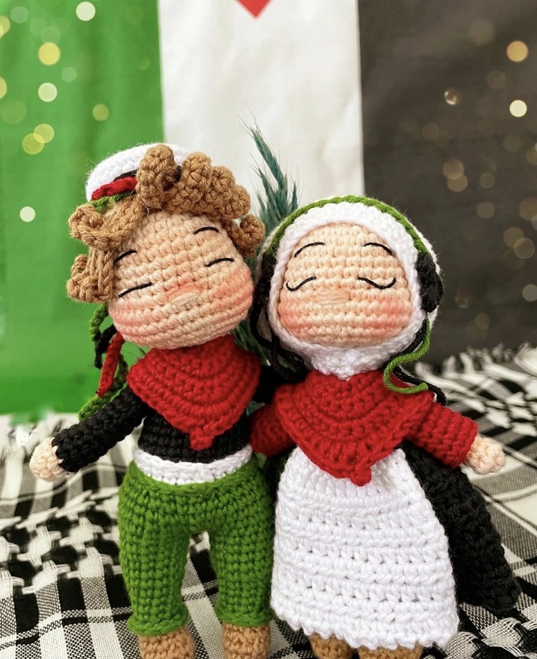 دمى الكروشيه الفلسطينيّة (Pinterest)