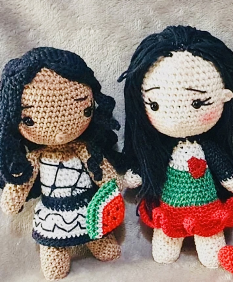 دمى الكروشيه الفلسطينيّة (Pinterest)