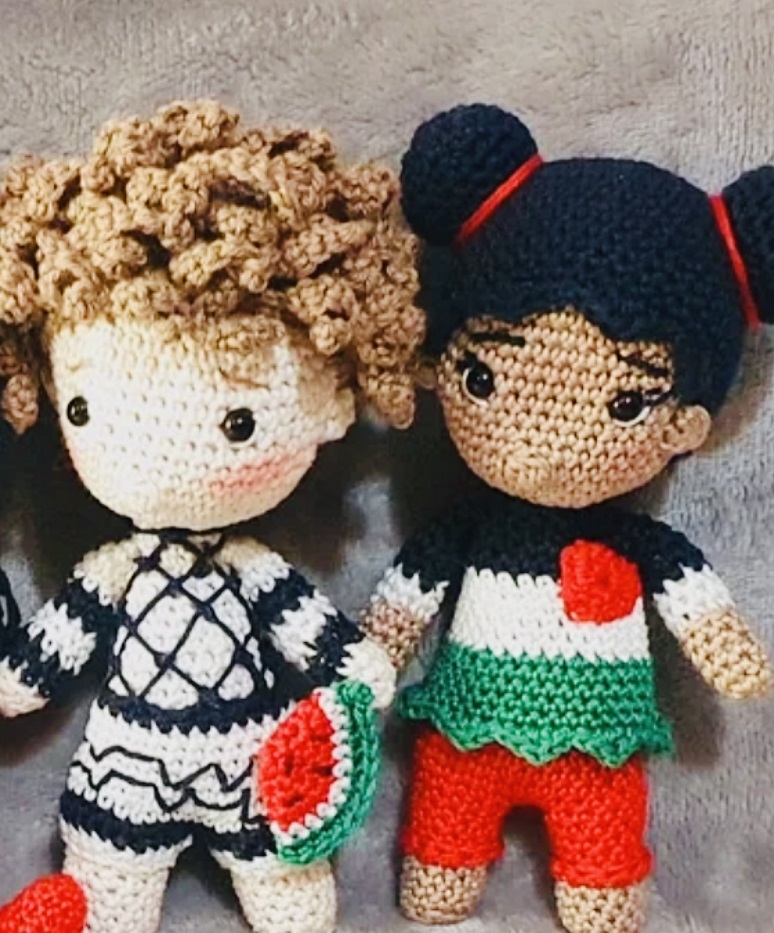 دمى الكروشيه الفلسطينيّة (Pinterest)