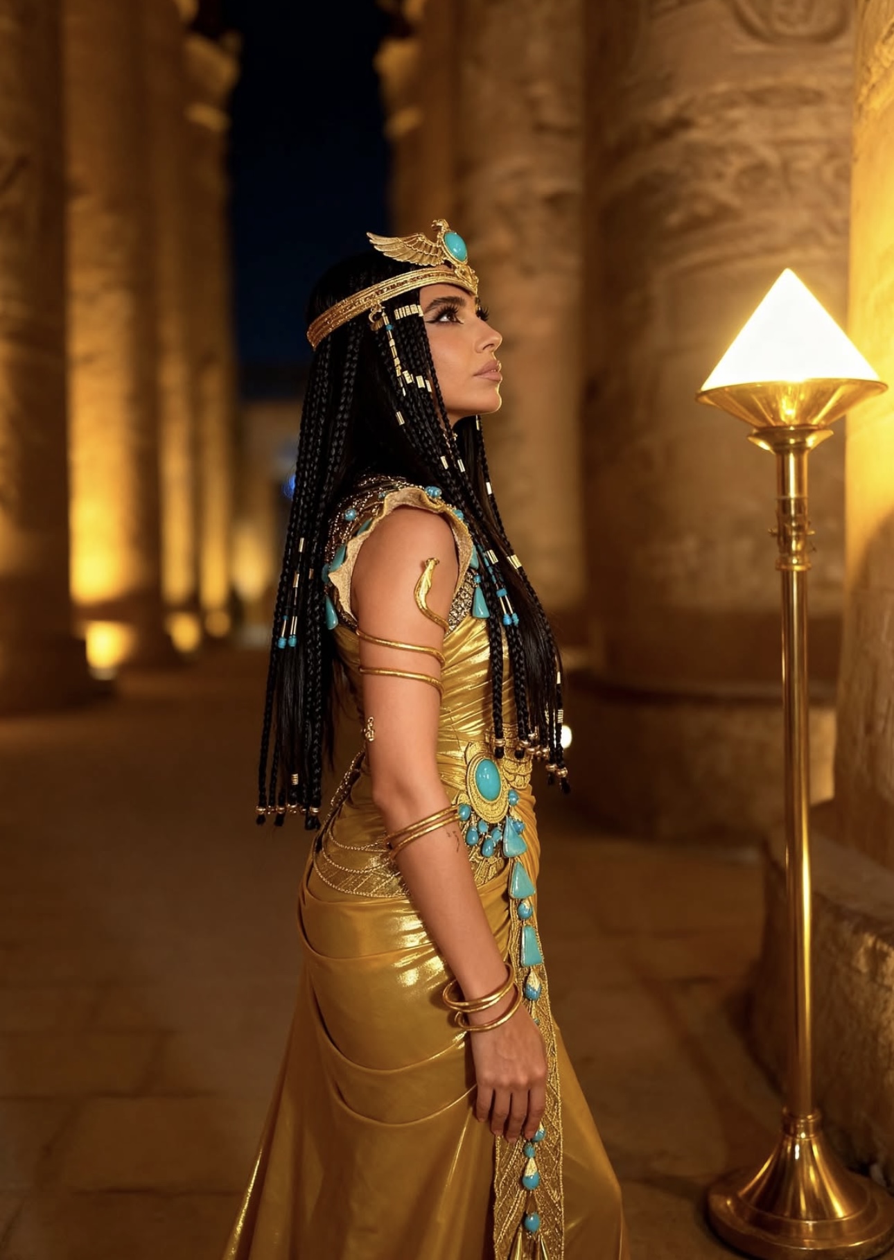 من تصاميم فؤاد سركيس لافتتاح المتحف المصري الكبير (إنستغرام)