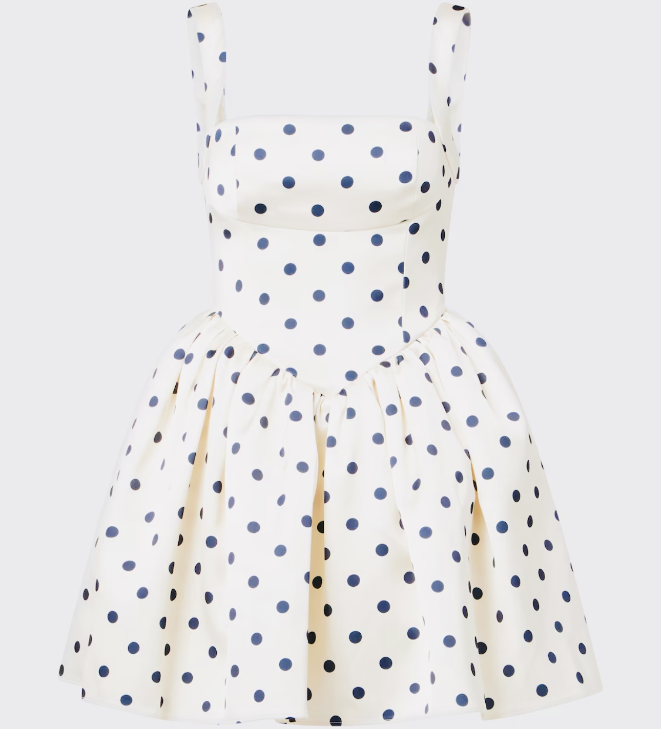 فستان قصير من السّاتان المنقط من علامة Self-Portrait (موقع العلامة(