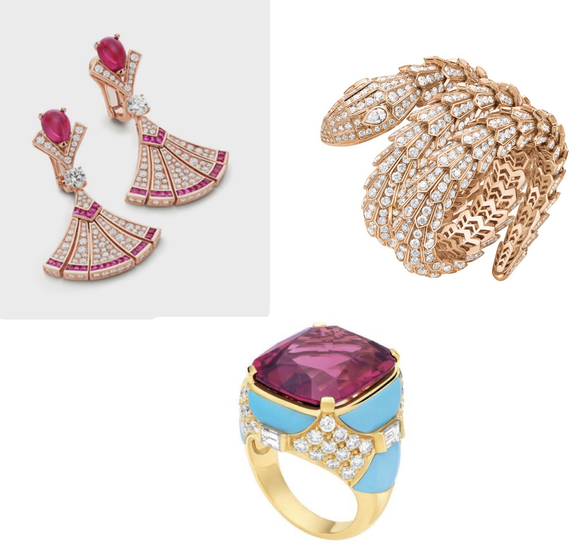 مجوهرات بولغري التي تزيّنت بها آن هاثاواي (النهار)