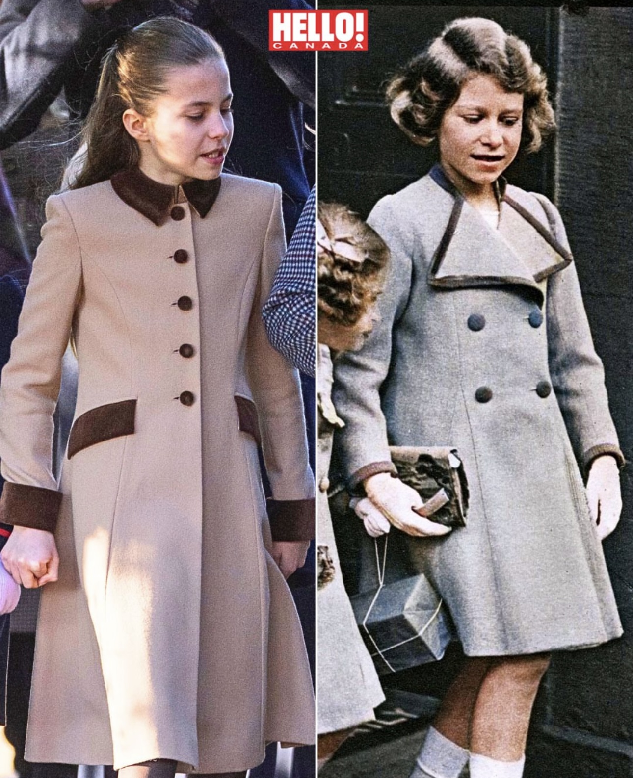 صورة من الأرشيف الملكي للملكة إليزابيث في سن الأميرة شارلوت (إنستغرام Hello Magazine)