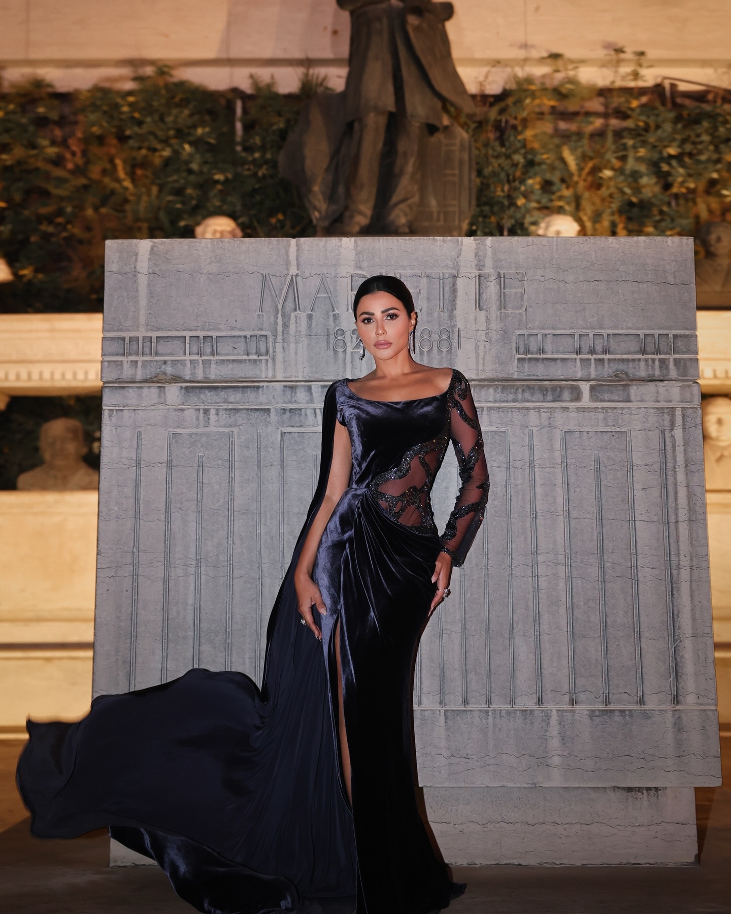 مهيرة عبد العزيز بتصميم جيمي معلوف (إنستغرام)