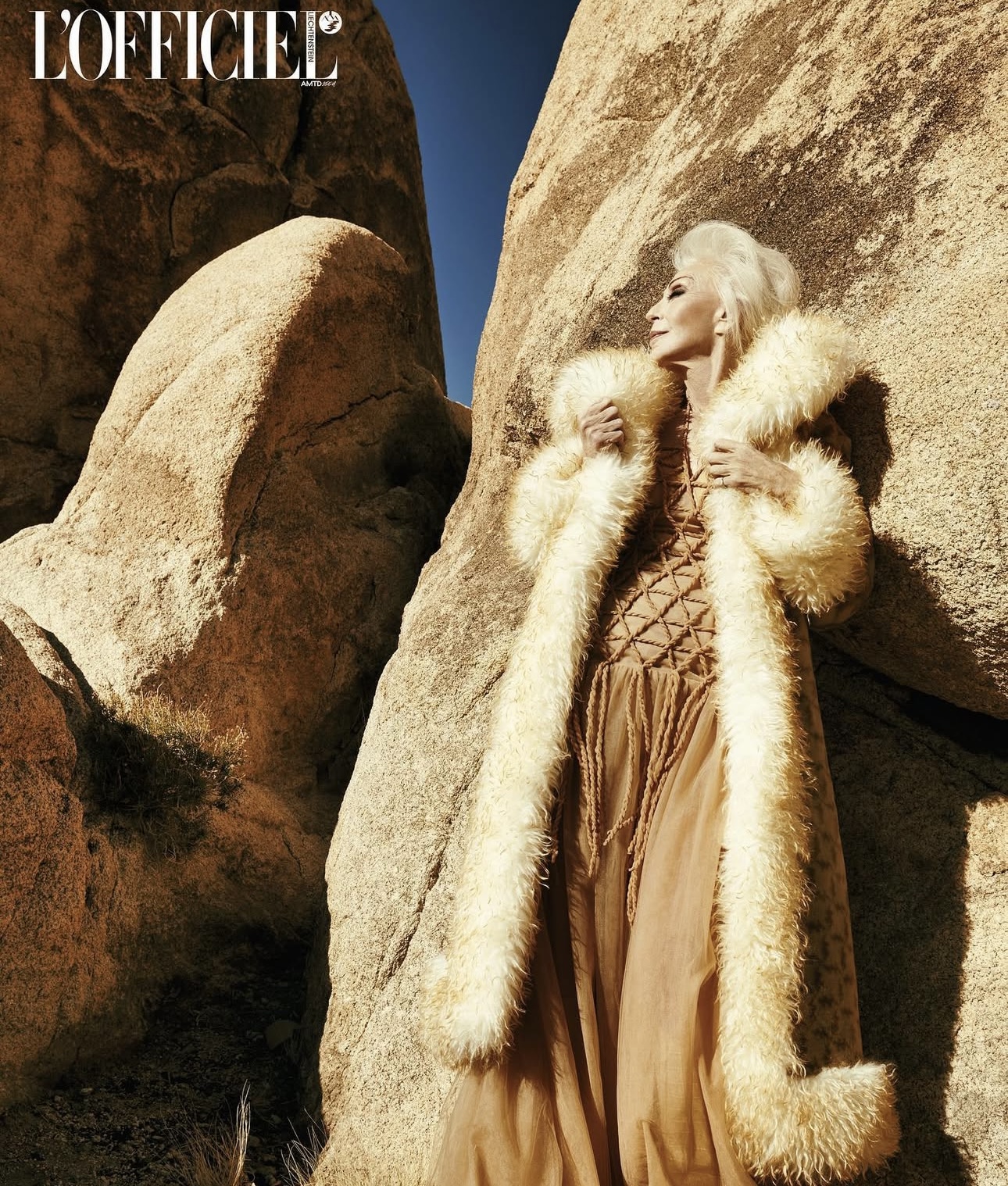 كولين هايدمان على غلاف L'Officiel (أرشيف كولين الخاص)