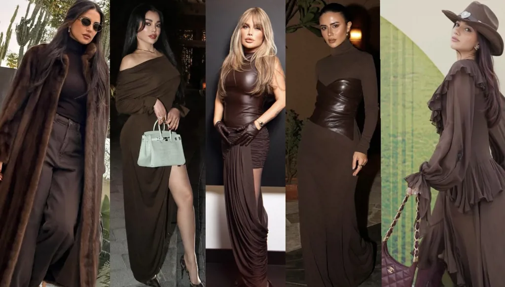 لون الشوكولا البني يتصدّر موضة شتاء 2026... إطلالات جميلات الشهرة باللون الأكثر أناقة لهذا الموسم