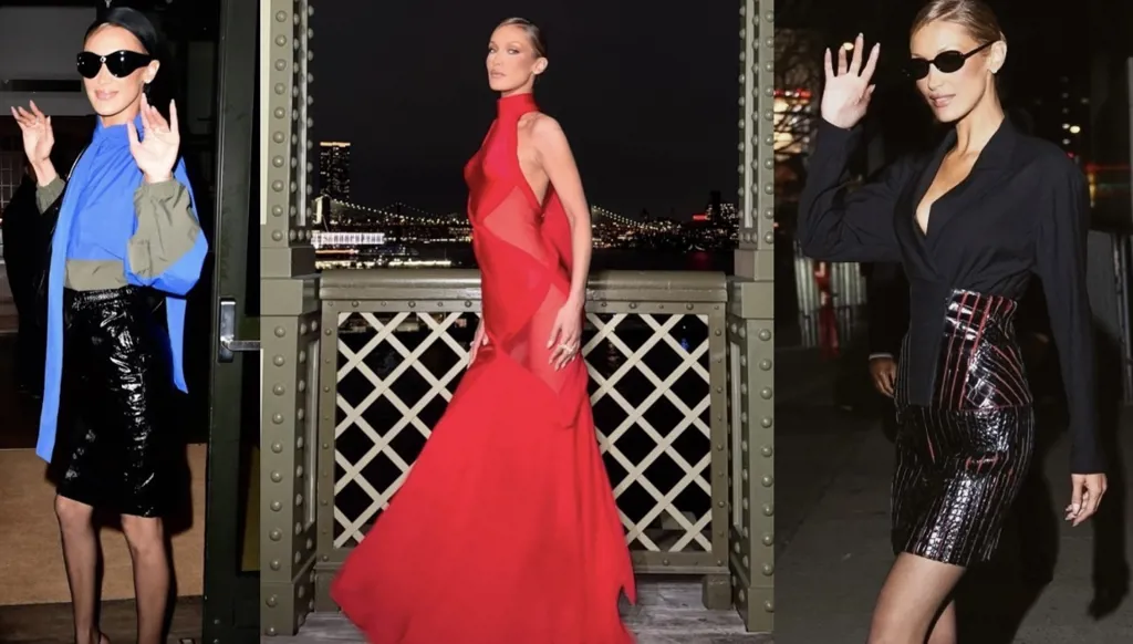 بيلا حديد تثير الجدل بالأحمر الجريء الذي خطف الأضواء من نجوم The Beauty (صور وفيديو)