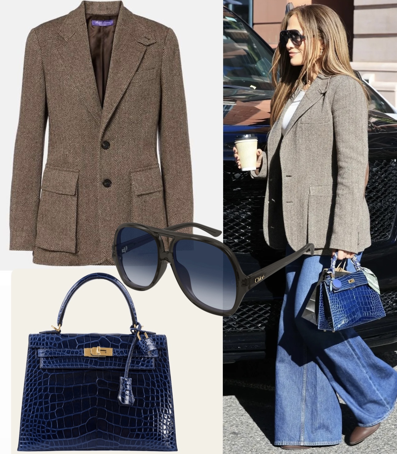 تفاصيل إطلالة جينيفر لوبيز (النهار)