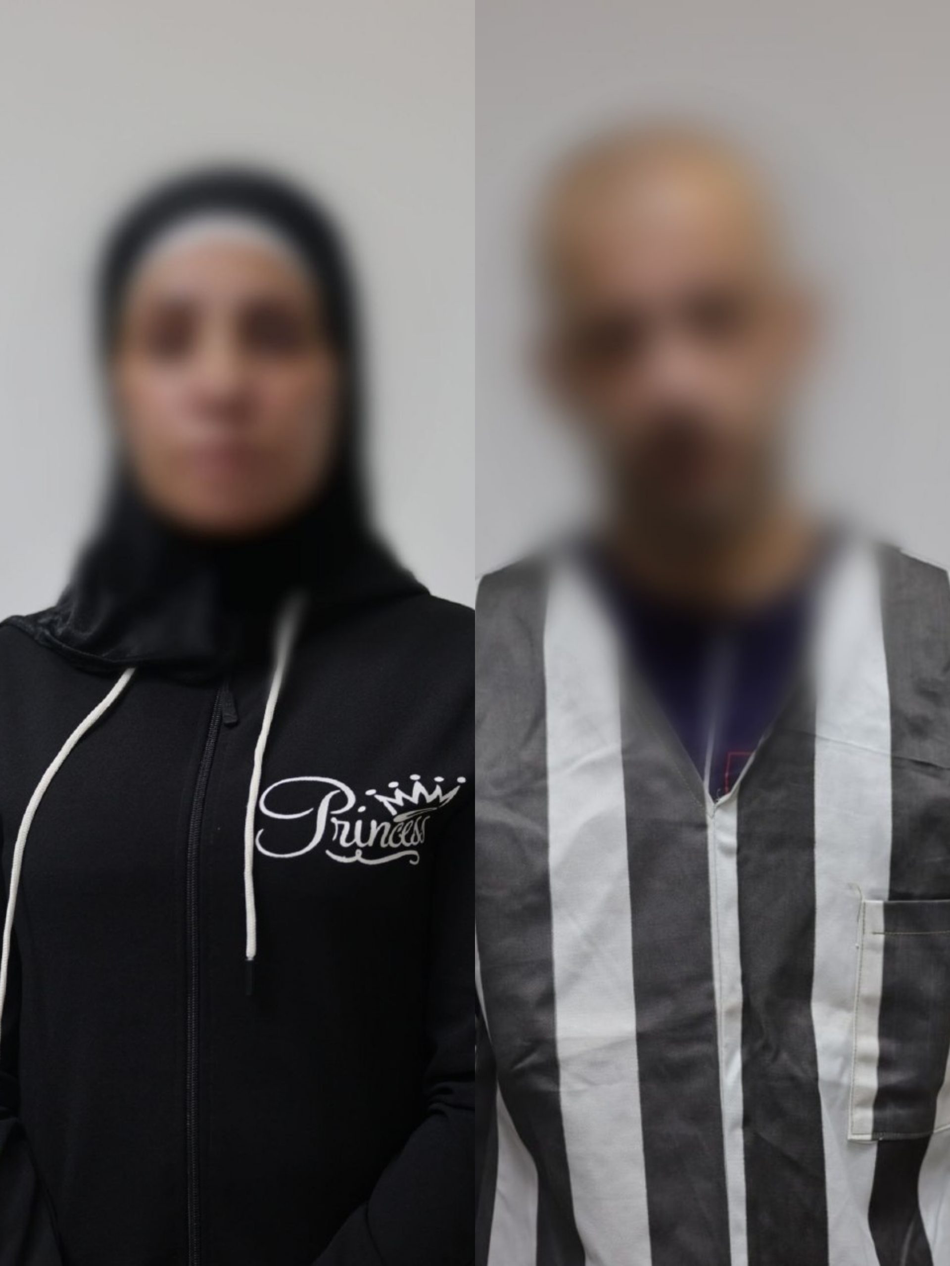 الجاني وزوجته العاملة المنزلية (الأمن السوري)