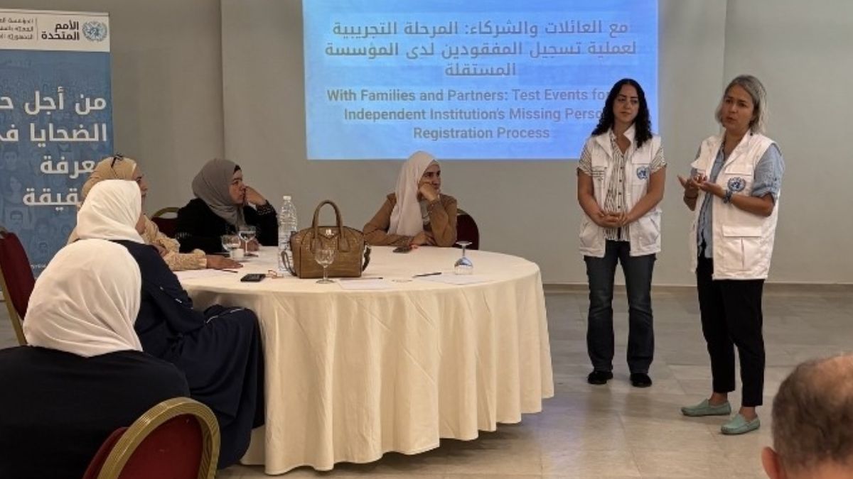 ورشة عمل تدريبية للمؤسسة في سوريا (فيسبوك)