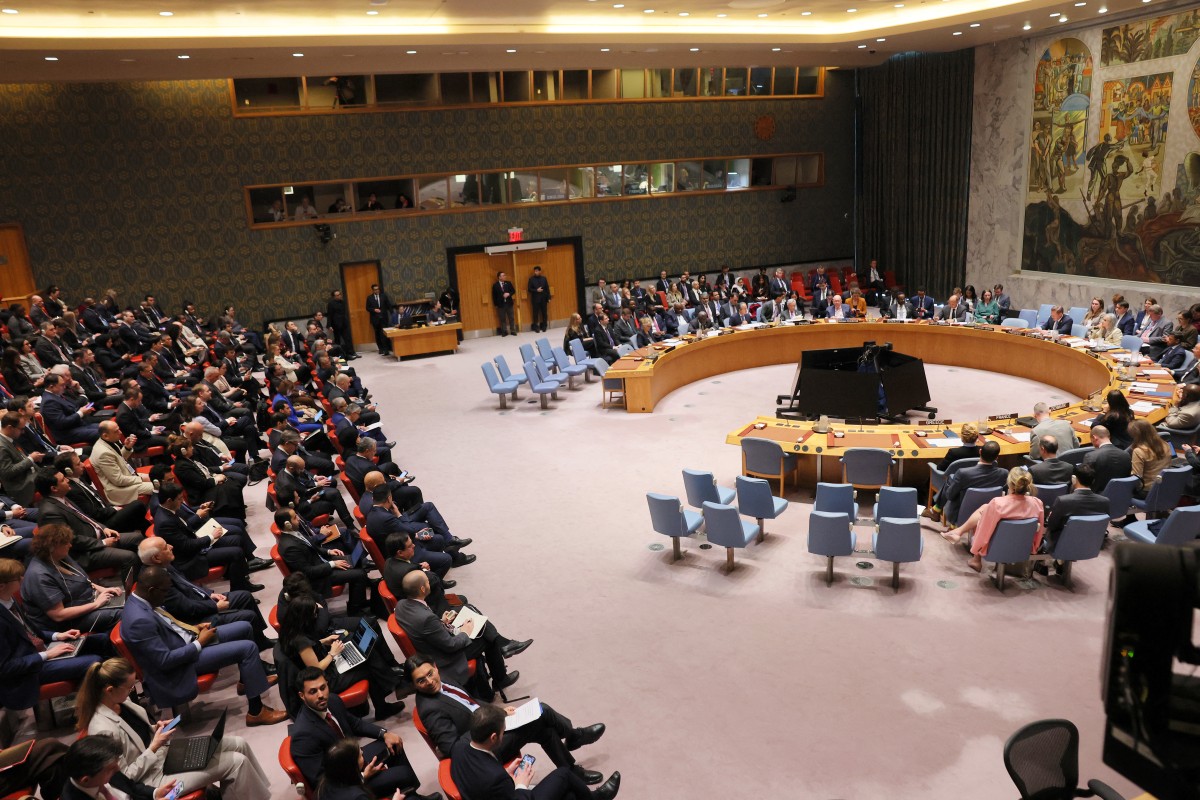 اجتماع مجلس الأمن الدولي اليوم الأربعاء في 11 آذار مارس 2026 للتصويت على قرار بشأن الهجمات الإيرانية على دول الخليج العربي والأردن (أ ف ب)