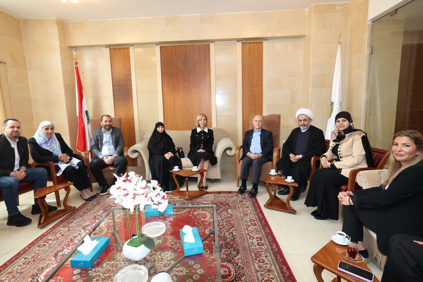جولة السيدة الأولى نعمت عون في مجمَّع دوحة المبرّات التربوي الرعائي في بعبدا (الرئاسة اللبنانية)