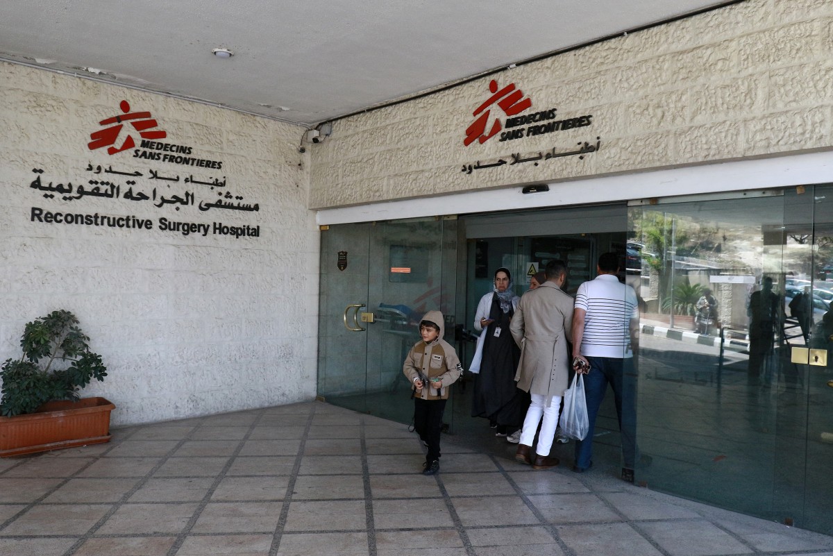 مستشفى الجراحة التقويمية في عمان (أ ف ب)‏