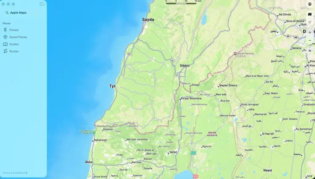 Controversy over southern Lebanon villages on Apple Maps amid ongoing conflict