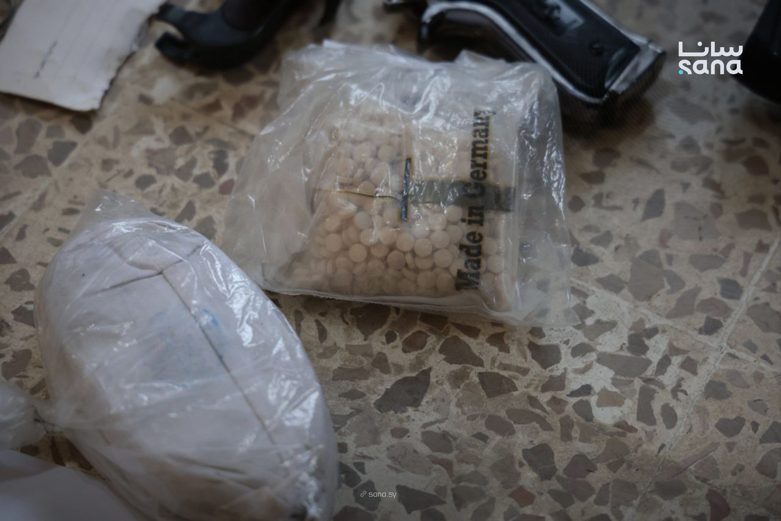 كمية من المواد المخدرة المضبوطة (سانا)