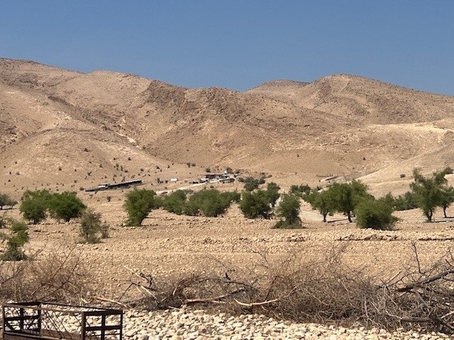 البؤرة الاستيطانية الجديدة قرب راس عين العوجا. (النهار)