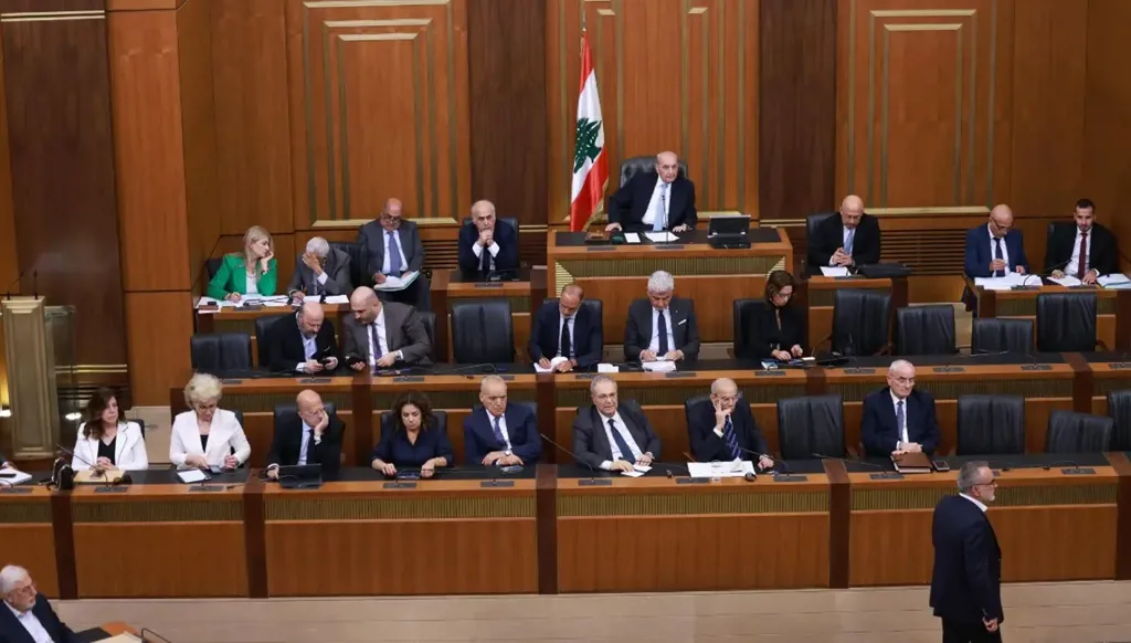 من جلسة البرلمان اللبناني.