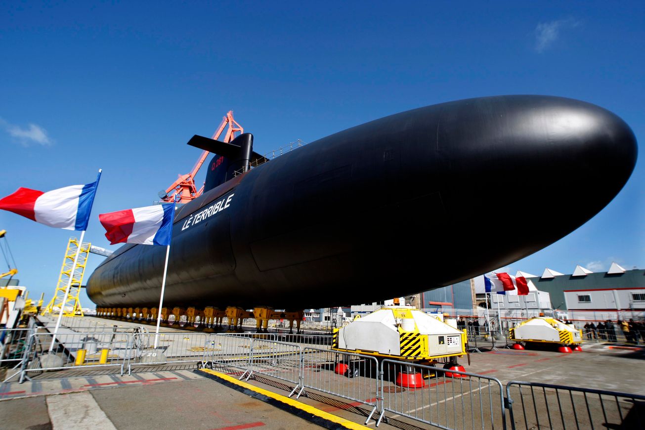 الغواصة النووية الفرنسية Le Terrible S619 (وسائل إعلام فرنسية)