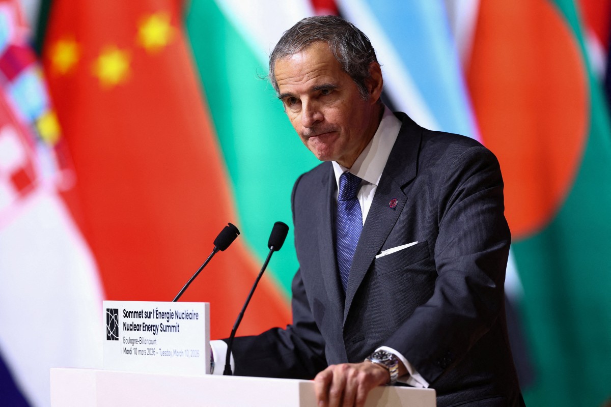 المدير العام للوكالة الدولية للطاقة الذرية رافاييل غروسي (أ ف ب)