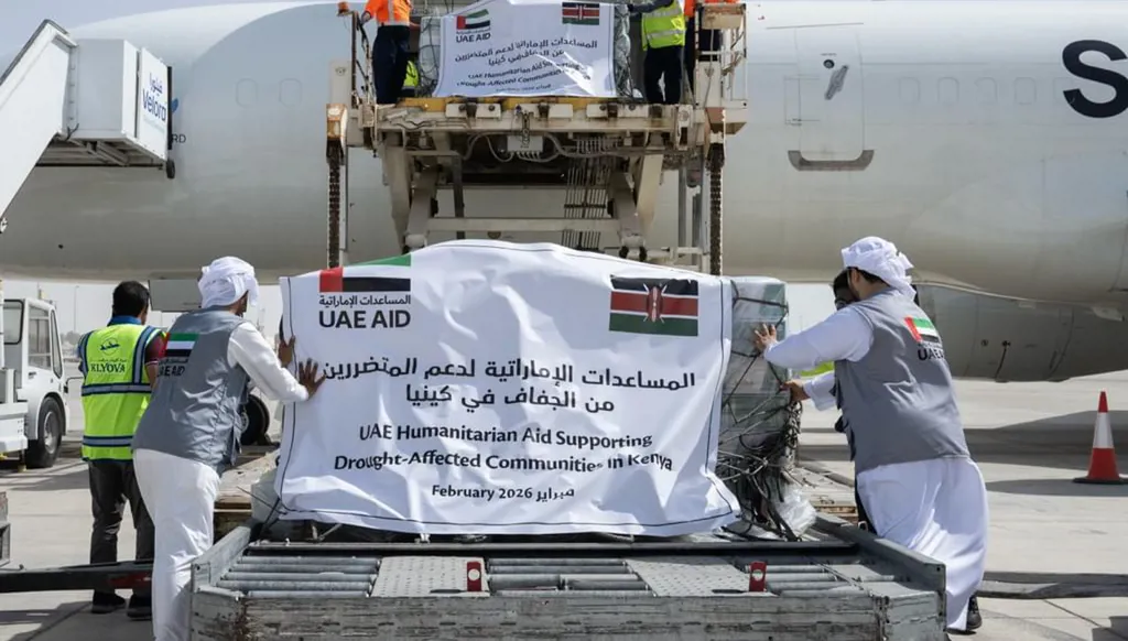 الإمارات ترسل 30 طناً من المساعدات الغذائية إلى كينيا