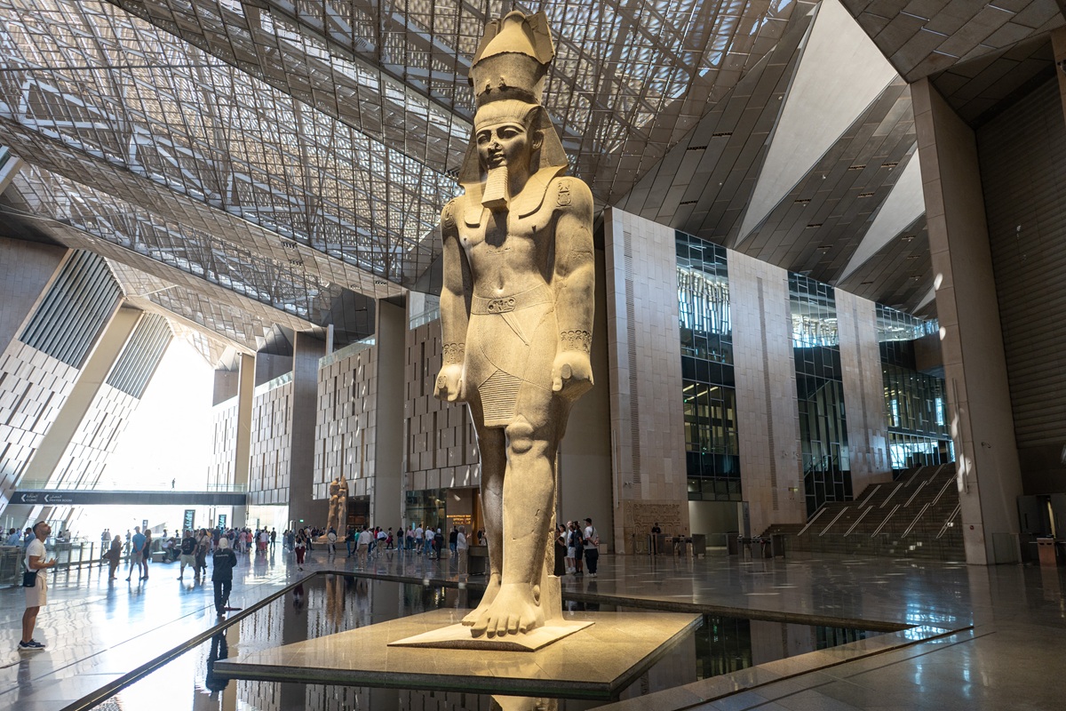 المتحف المصري الكبير. (أ ف ب)