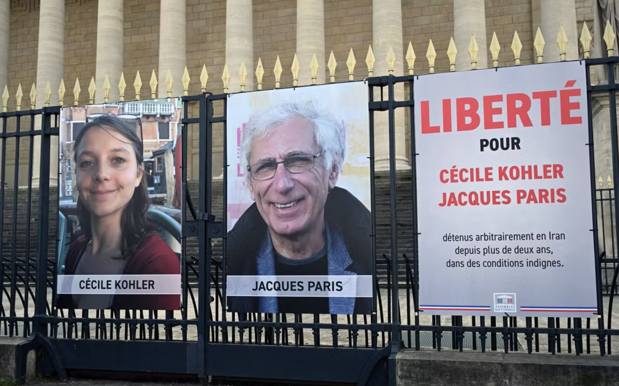 المواطنان الفرنسيان سيسيل كولر وجاك باري (أ ف ب)