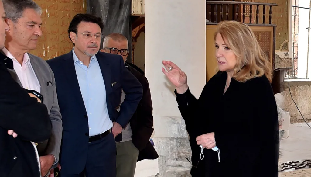 الصلح تتفقد الأعمال في مسجد الإمام الأوزاعي