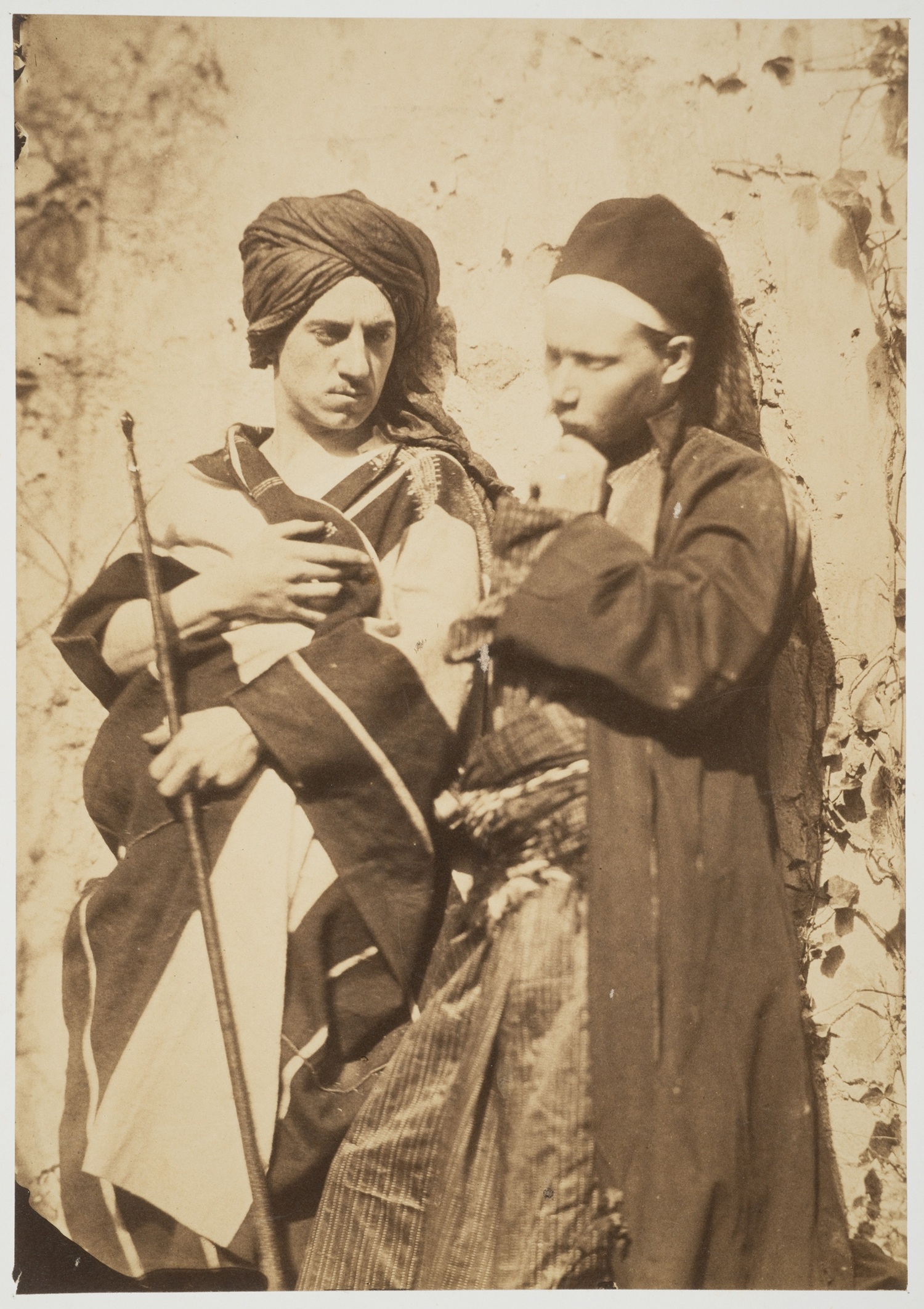 النحات بارتولدي مع الرسام جيروم في مصر.