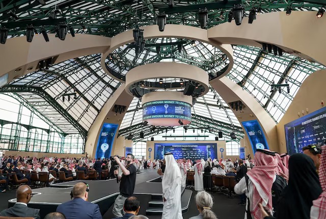 النسخة التاسعة من مبادرة مستقبل الاستثمار في الرياض في 28 تشرين الأول/أكتوبر 2025 (رويترز)