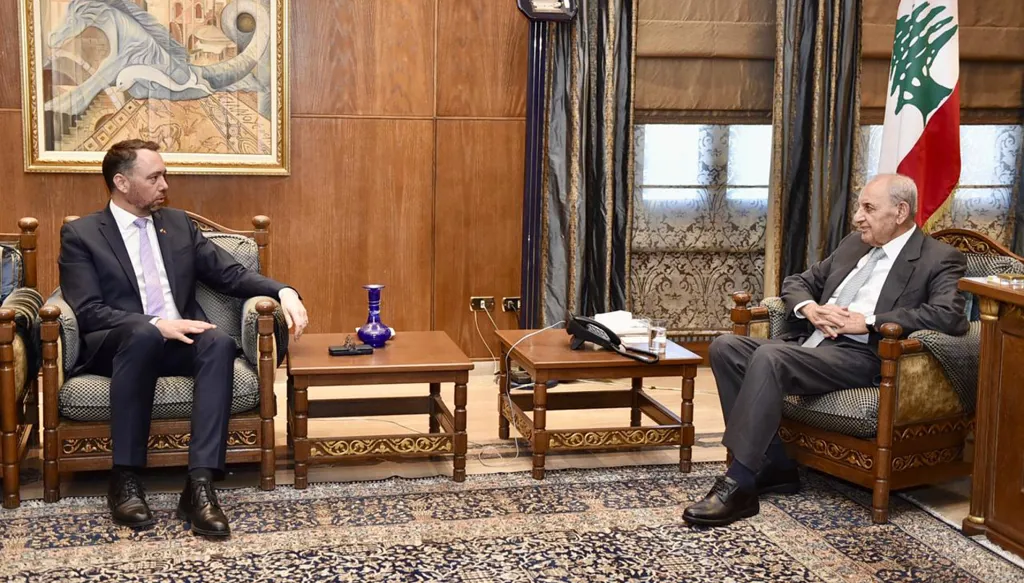 بري بحث تطورات الأوضاع في لبنان والمنطقة مع وزير الخارجية البلجيكي