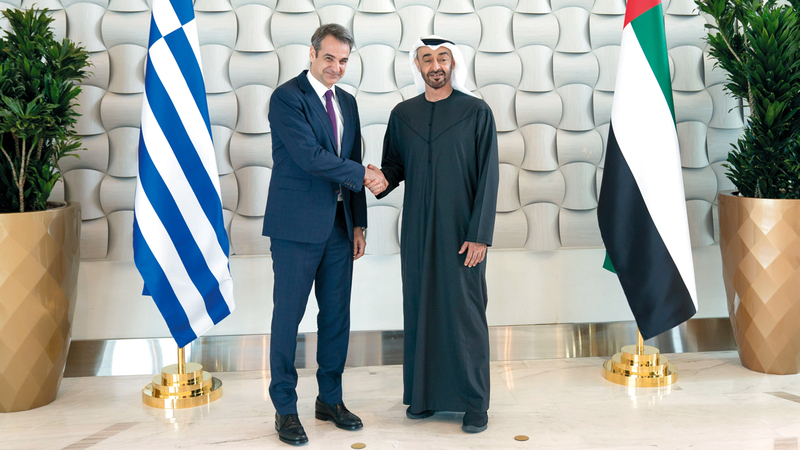 لقاء سابق جمع بين الرئيسين في شباط فبراير 2020 (وسائل إعلام إماراتية)