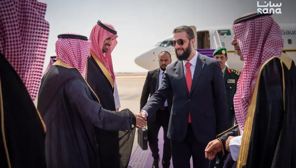 وصول الرئيس السوري إلى العاصمة الرياض (سانا).