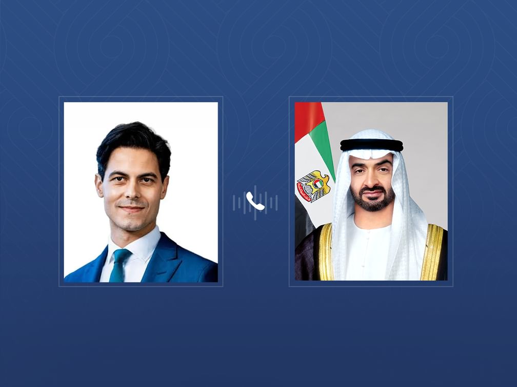 الرئيس الإماراتي محمد بن زايد آل نهيان ورئيس الوزراء الهولندي روب يتن (وام)