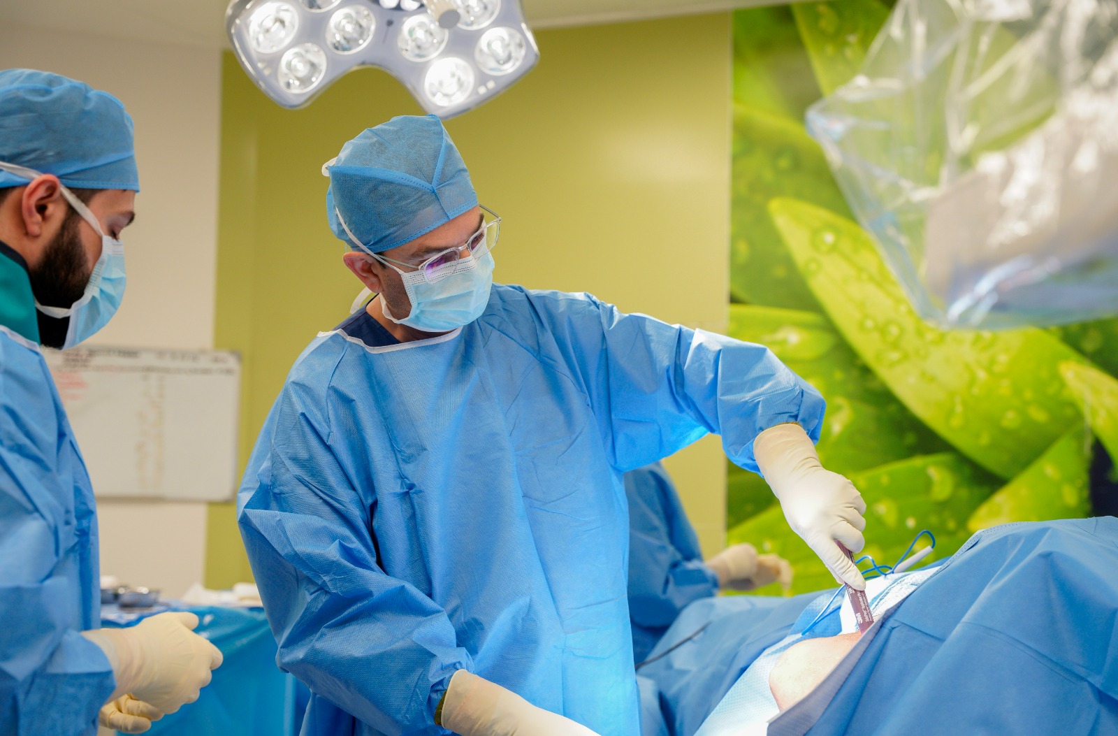 جانب من الجراحة التي أجريت (النهار)