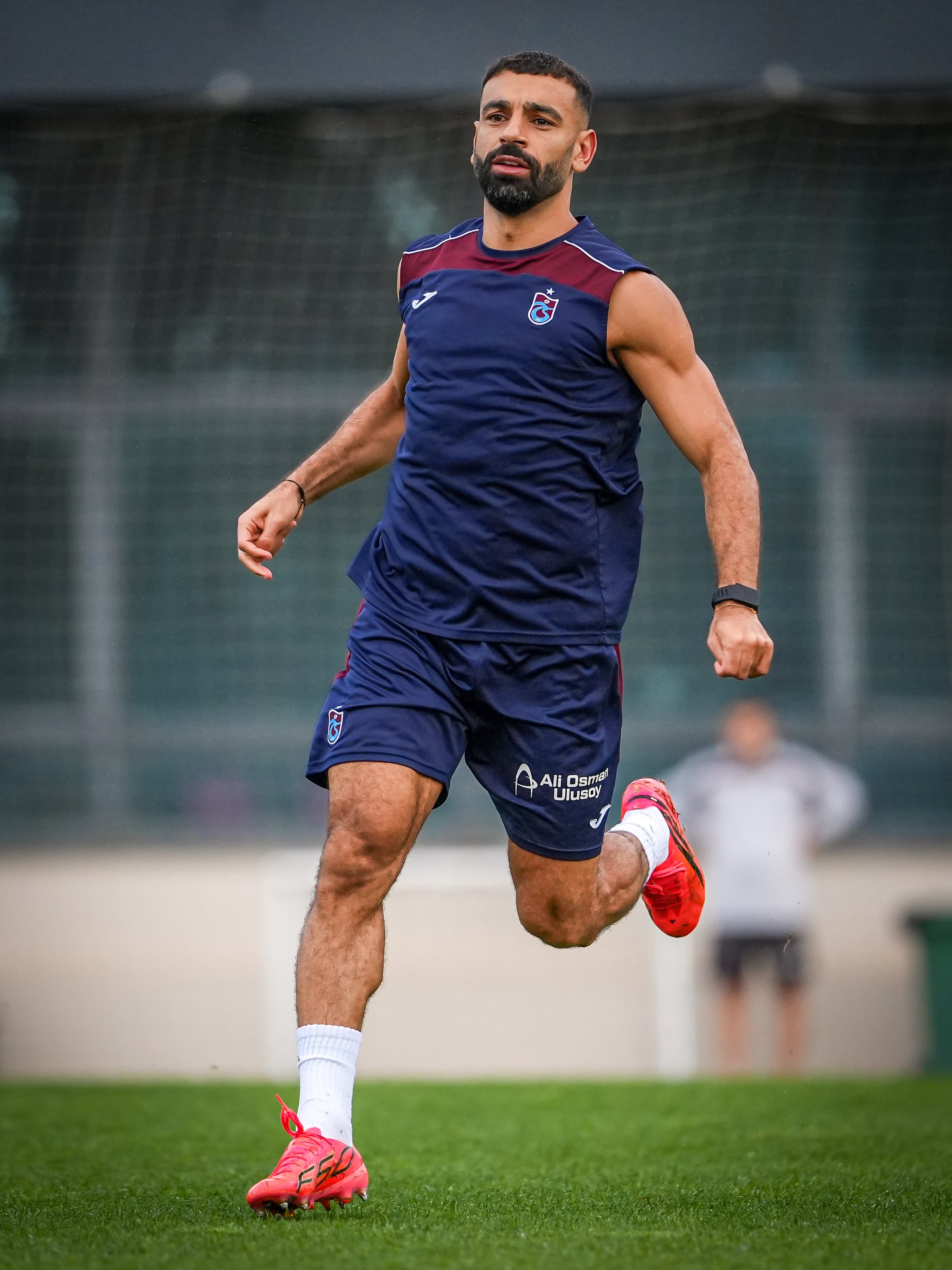 محمد صلاح في تدريبات طرابزون سبور. (حساب طرابزون سبور على إكس)