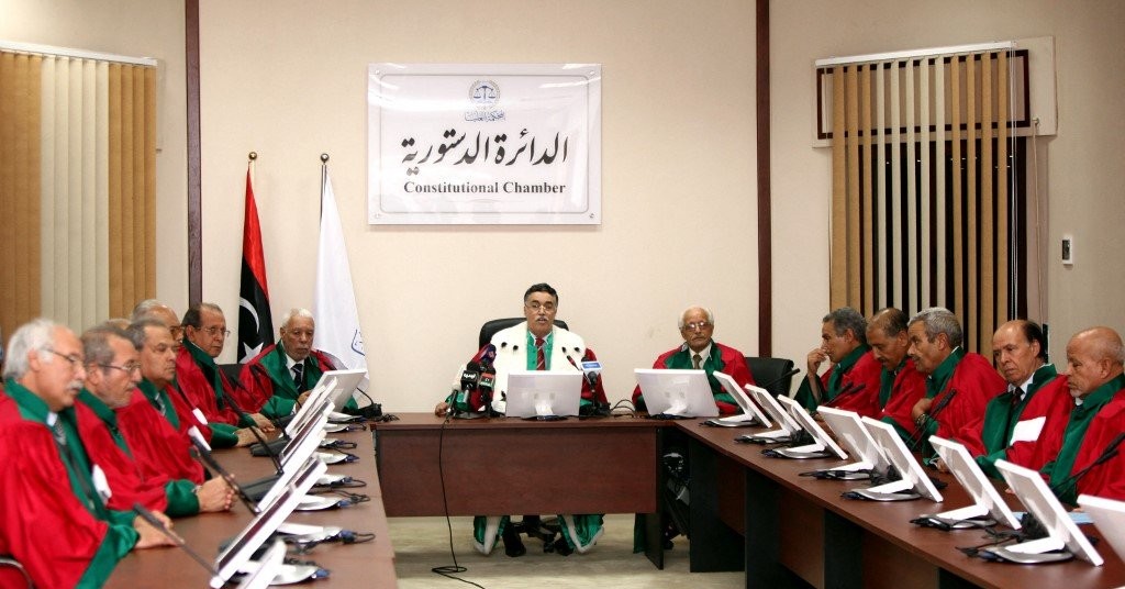 الدائرة الدستورية العليا في ليبيا. (أ ف ب)