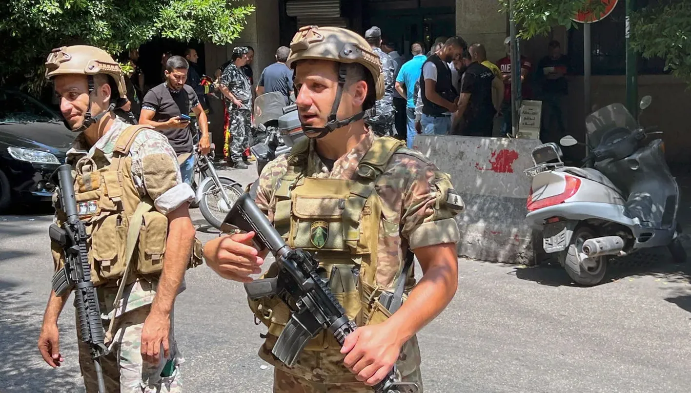 عناصر من الجيش اللبناني.