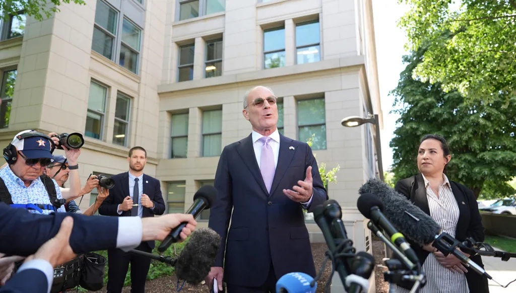 Hopes rise for renewed talks as US military says Iran blockade is in force (AP)