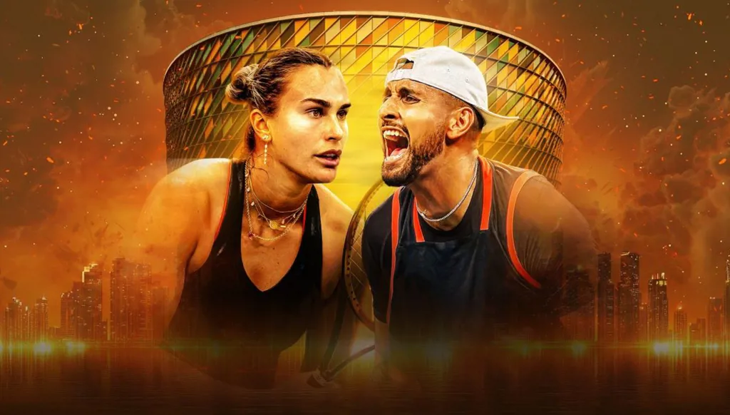 سابالينكا وكيريوس يستعدان لخوض "معركة الجنسين: مواجهة دبي"