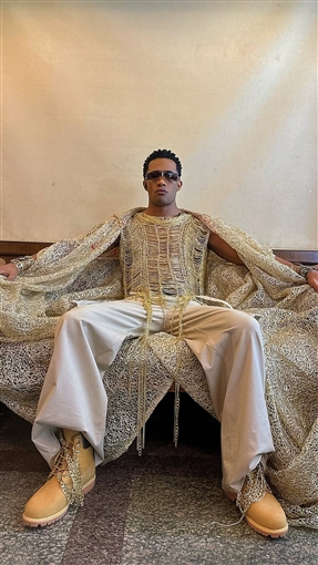 محمد رمضان خلال حفل ختام بطولة الكريكت الدولية (المصدر: إكس)