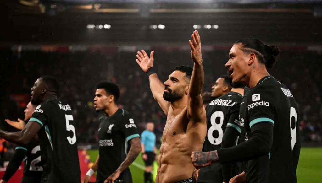 محمد صلاح يتقدم في ترتيب الهدافين التاريخيين للدوري الإنكليزي