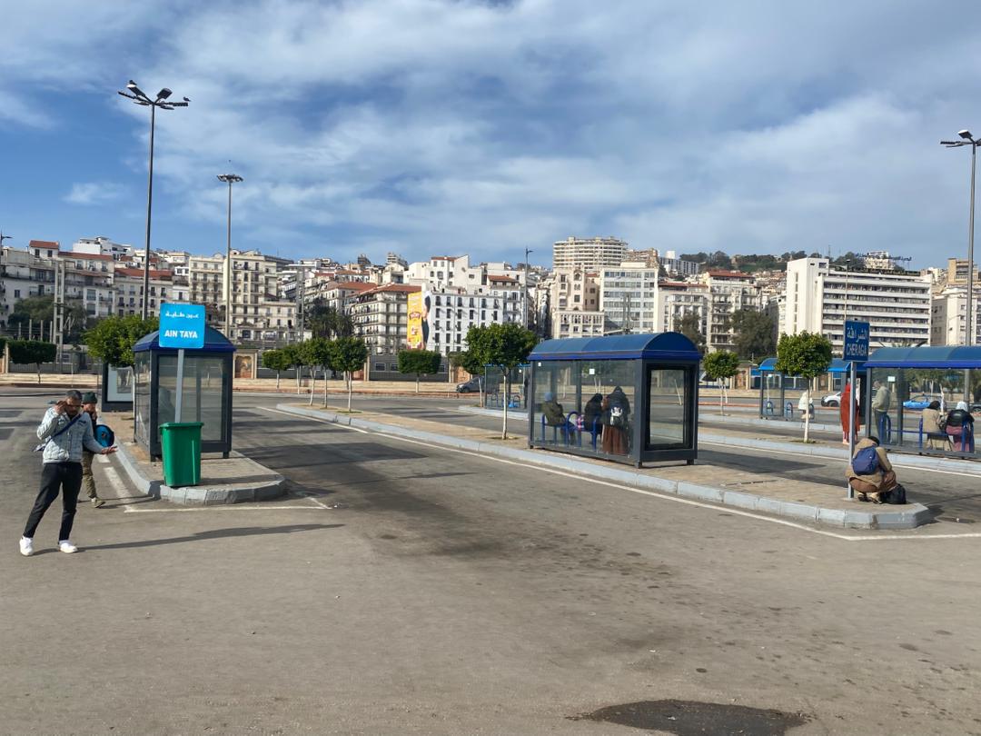 محطة حافلات في الجزائر. (وكالات)