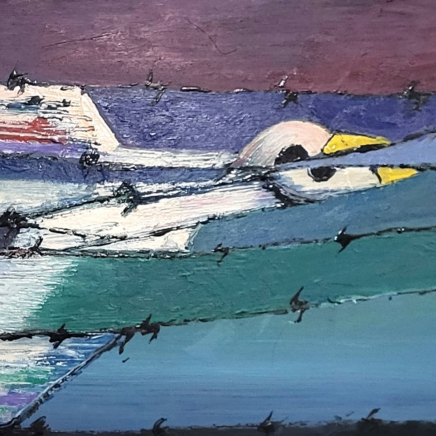 من أعمال نبيل أبو حمد.