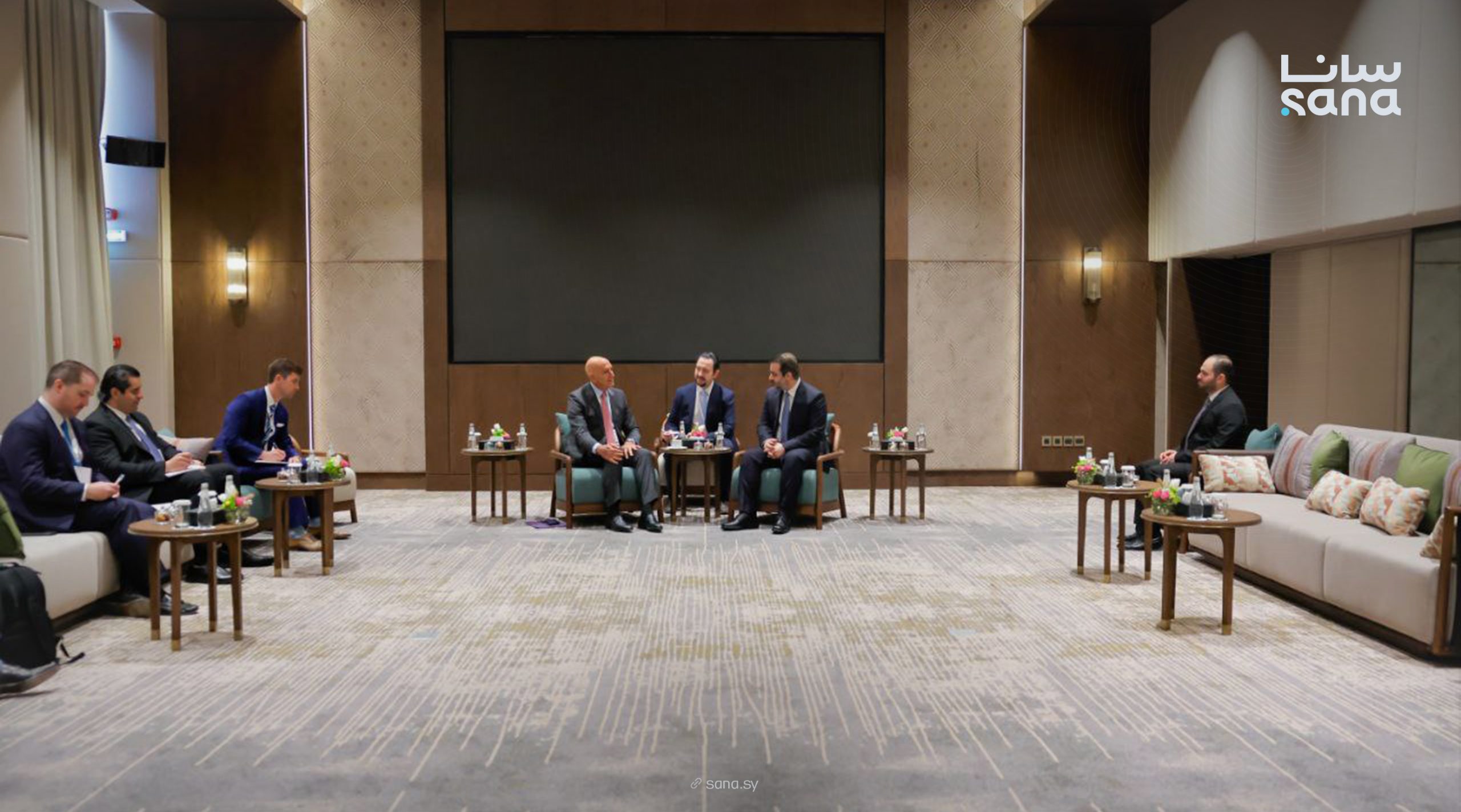 من اجتماع الشيباني والسلامة مع برّاك (سانا)