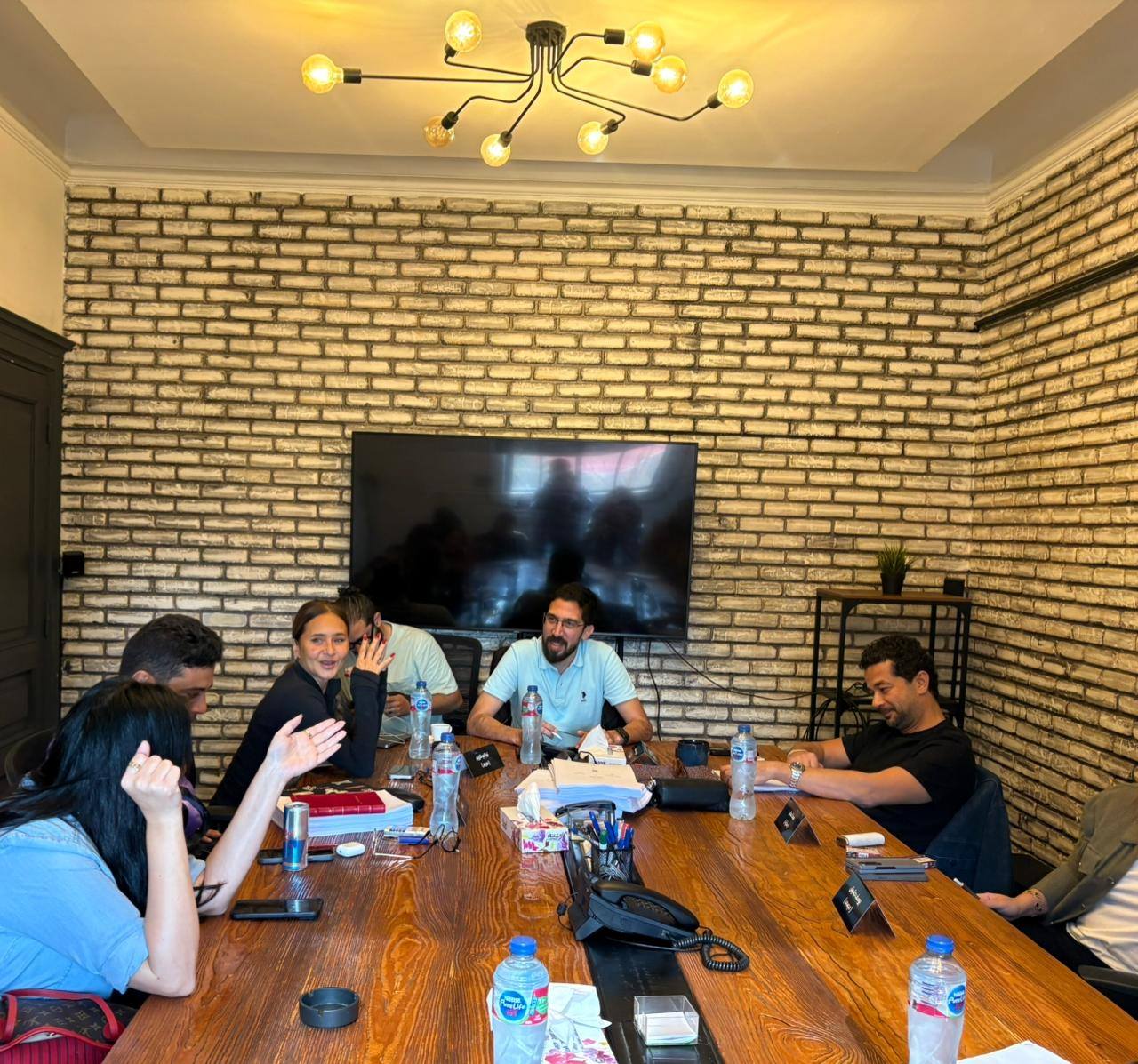 نيللي كريم من كواليس التحضير لمسلسل أنا  