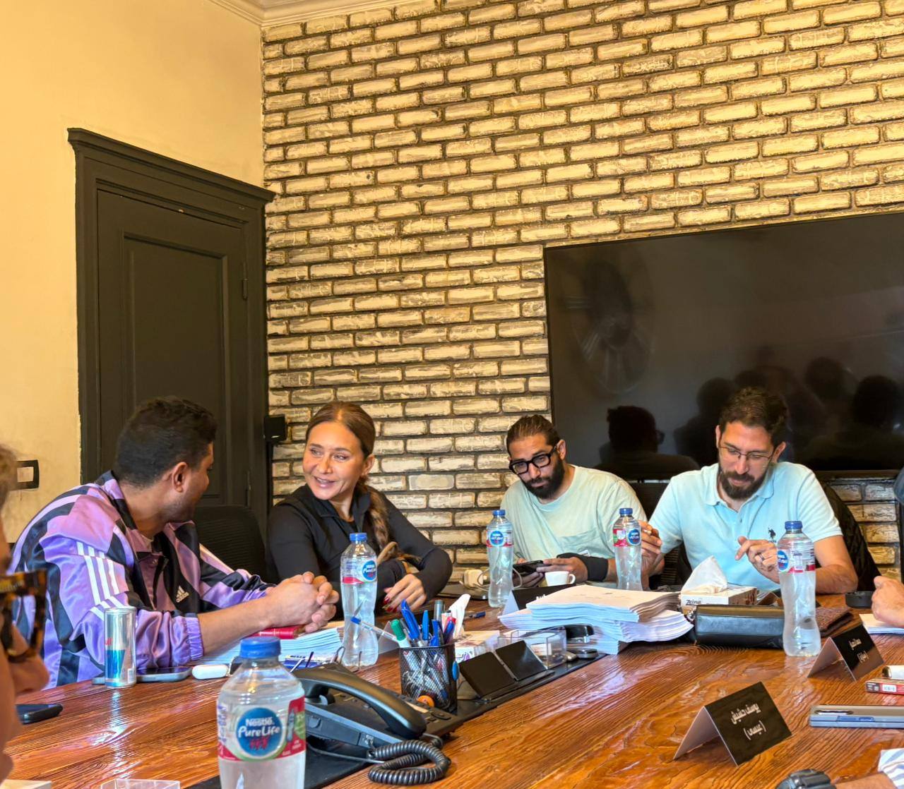 نيللي كريم من كواليس التحضير لمسلسل أنا  