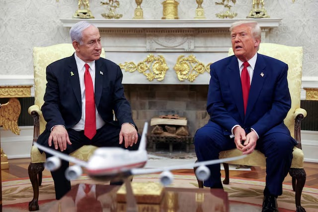 D'une réunion précédente entre Trump et Netanyahu à la Maison Blanche le 7 avril 2025 (Reuters)