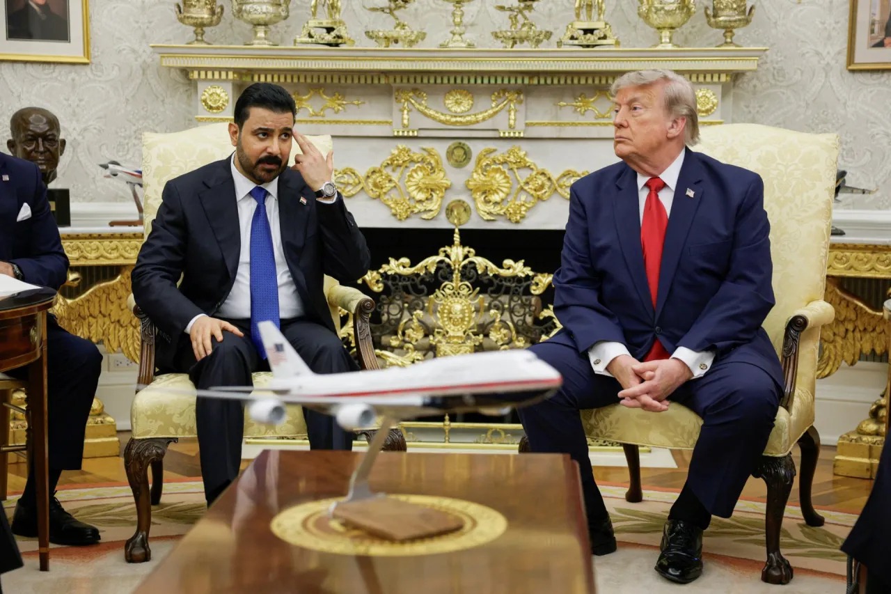 من لقاء ترامب والزيدي في البيت الأبيض في 14 يوليو 2026 (رويترز)